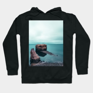 Blue Hour Pokeshaw Rock, New Brunswick Canada V2 Hoodie